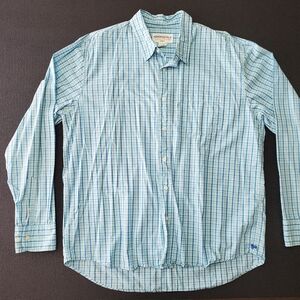 Aeropostale Men’s XL Light Blue Plaid Button-Up Shirt